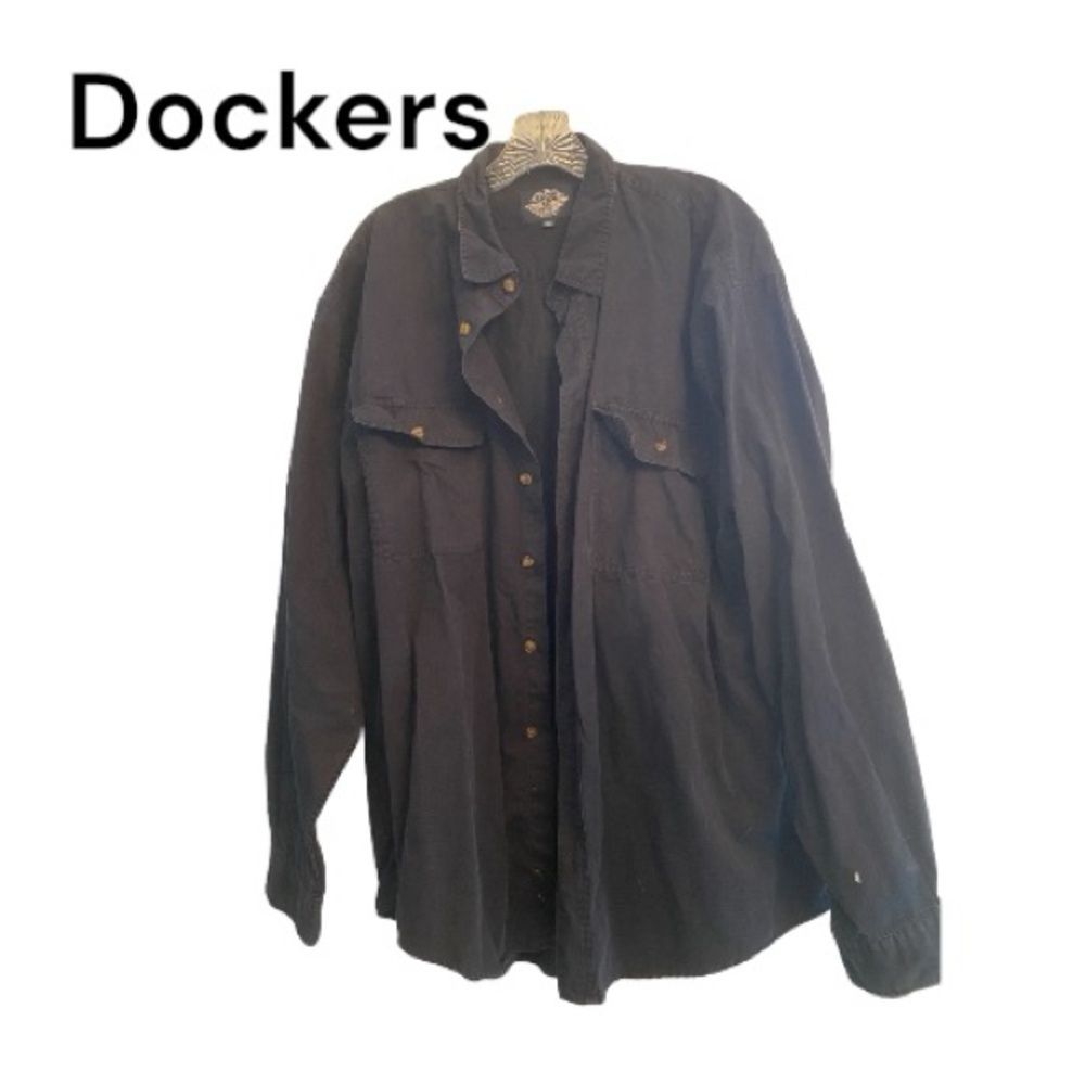 Dockers Black Cotton Shirt XL